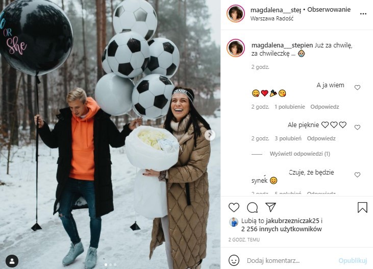 Jakub Rzeźniczak i Magdalena Stępień spodziewają się syna ...