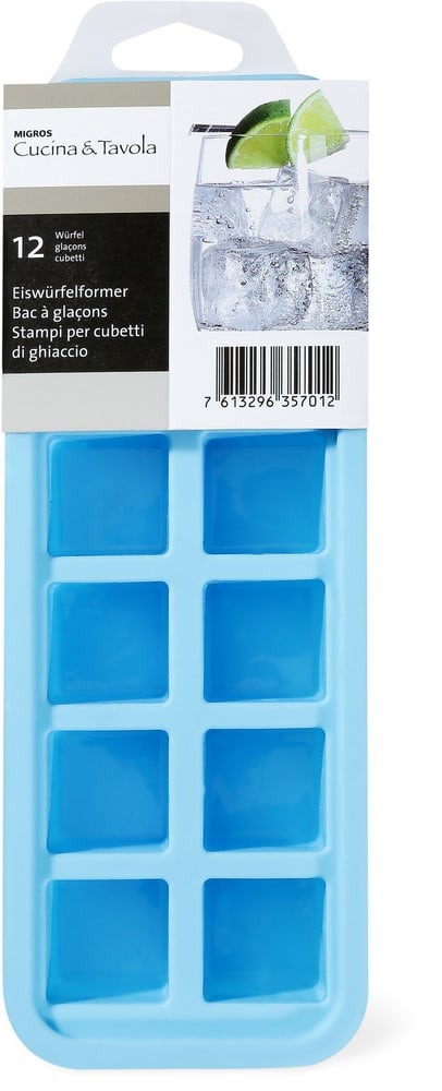 Les glaçons sont toujours indispensables. Moule en silicone de Cucina & Tavola pour 5.95 francs, micasa.ch