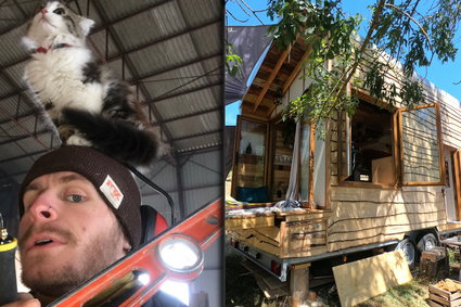 Marzył o wolnym i prostym życiu. Zbudował domek - dla siebie i swojego kota