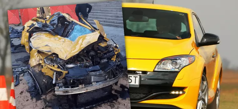 Tragiczny wypadek w Krakowie. Kierowca rozbitego Renault Megane R.S. był pijany