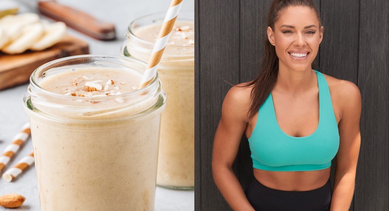 Kelsey Wells says her favorite smoothie tastes like oatmeal cookie batter.Getty/Kelsey Wells