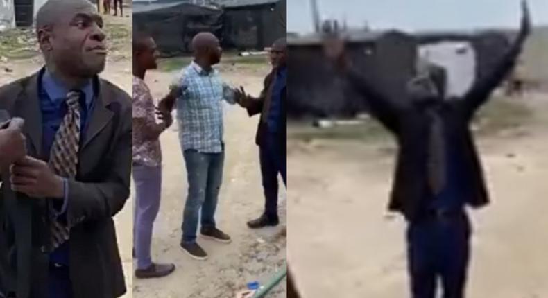 “Father, let this boy suffer for 600 years till he lands in prison – Angry pastor curses man (video)