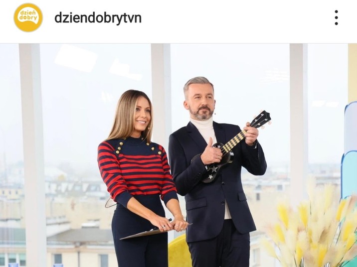 Małgorzata Rozenek-Majdan i Krzysztof Skórzyński w studiu Dzień dobry TVN