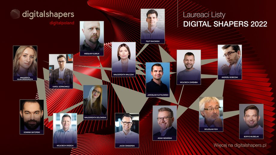 Poznajcie pełną listę laureatów Digital Shapers 2022!