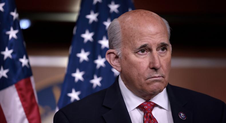 U.S. Rep. Louie Gohmert, R-Texas, listens during a news conference at the Capitol Building on December 07, 2021 in Washington, DC.