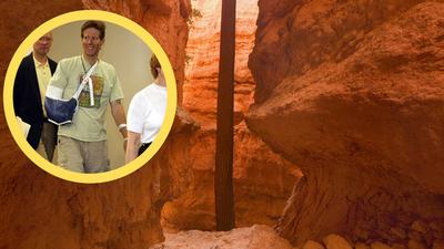 Canyon in Colorado, framed by Aron Ralston [Randall James/PAP/EPA]