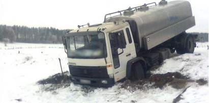 Pijacki rajd mleczarką!