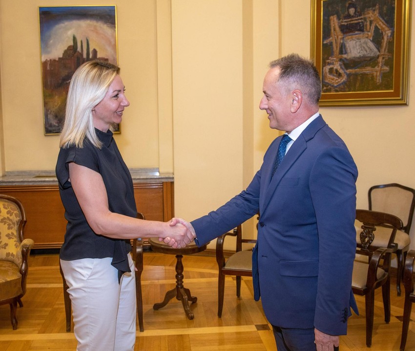 Tatjana Macura i ambasador Mađarske u Srbiji Jožef Mađar