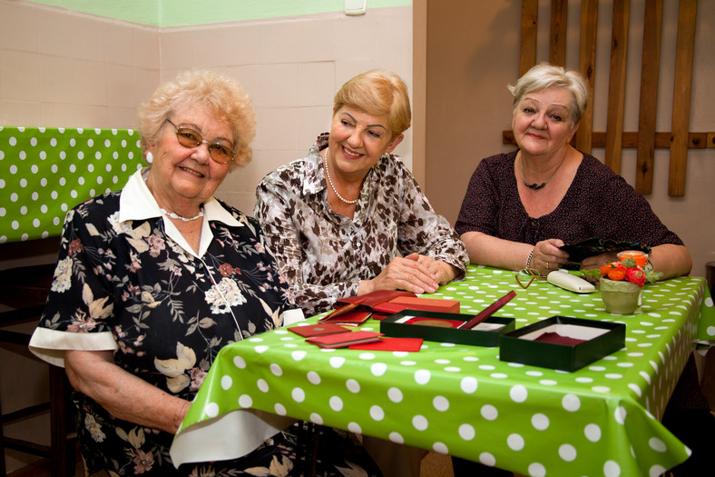 Od lewej: Teresa Mężyńska, Wanda Wrzeszcz, Barbara Denkiewicz