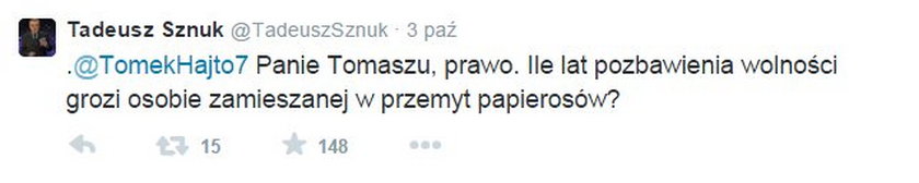 Tadeusz Sznuk na Twitterze