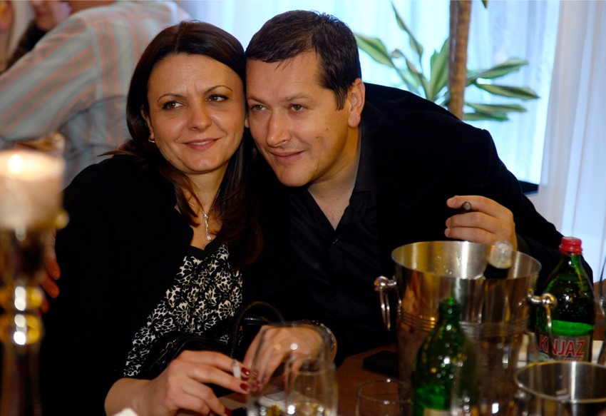 Aco Pejović sa ženom