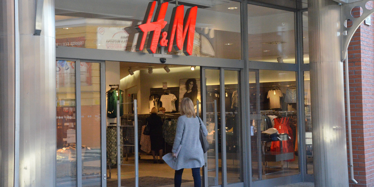 H&M ma  Polsce ponad 100 sklepów.