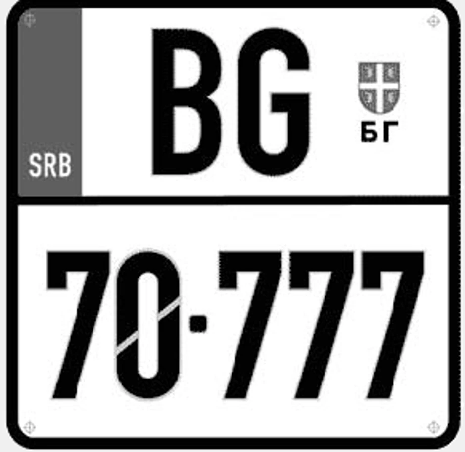 Registarska tablica za motocikle