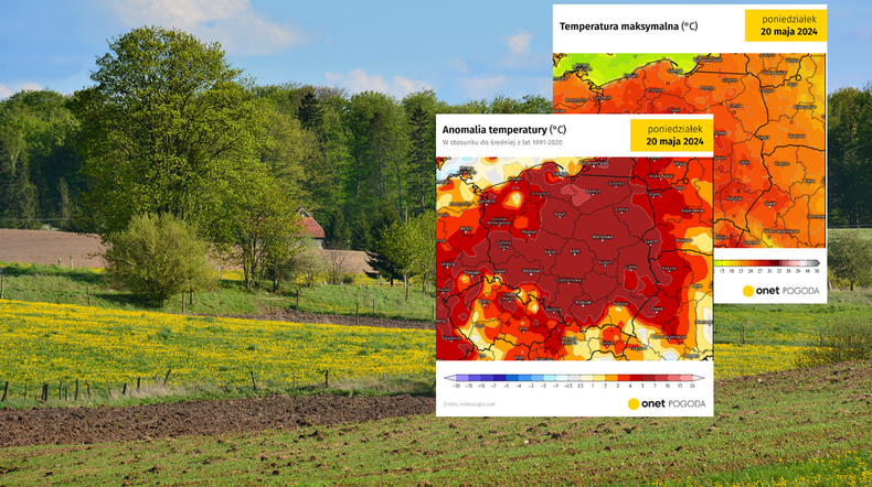 Szykuje się wystrzał ciepła. Temperatura zbliży się do 30 st. C (screen: meteologix.com)