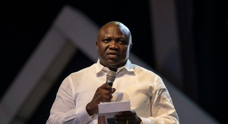 Despite a second term being almost assured for state governors, Lagosian incumbent Akinwunmi Ambode (pictured May 2017) failed to secure the APC ticket to stand for re-election in March 2019