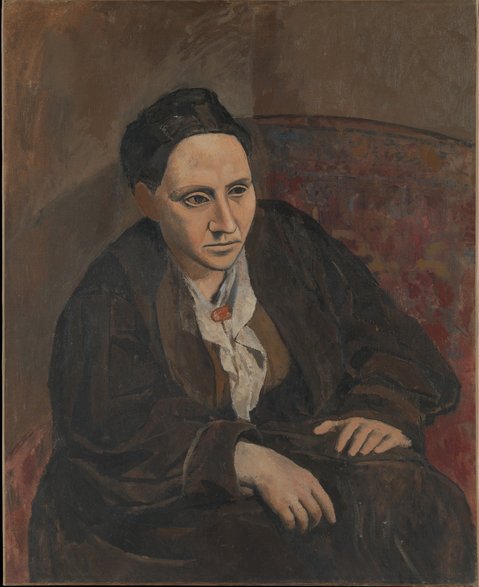 Pablo Picasso, "Portret Gertrude Stein" (1905-06)