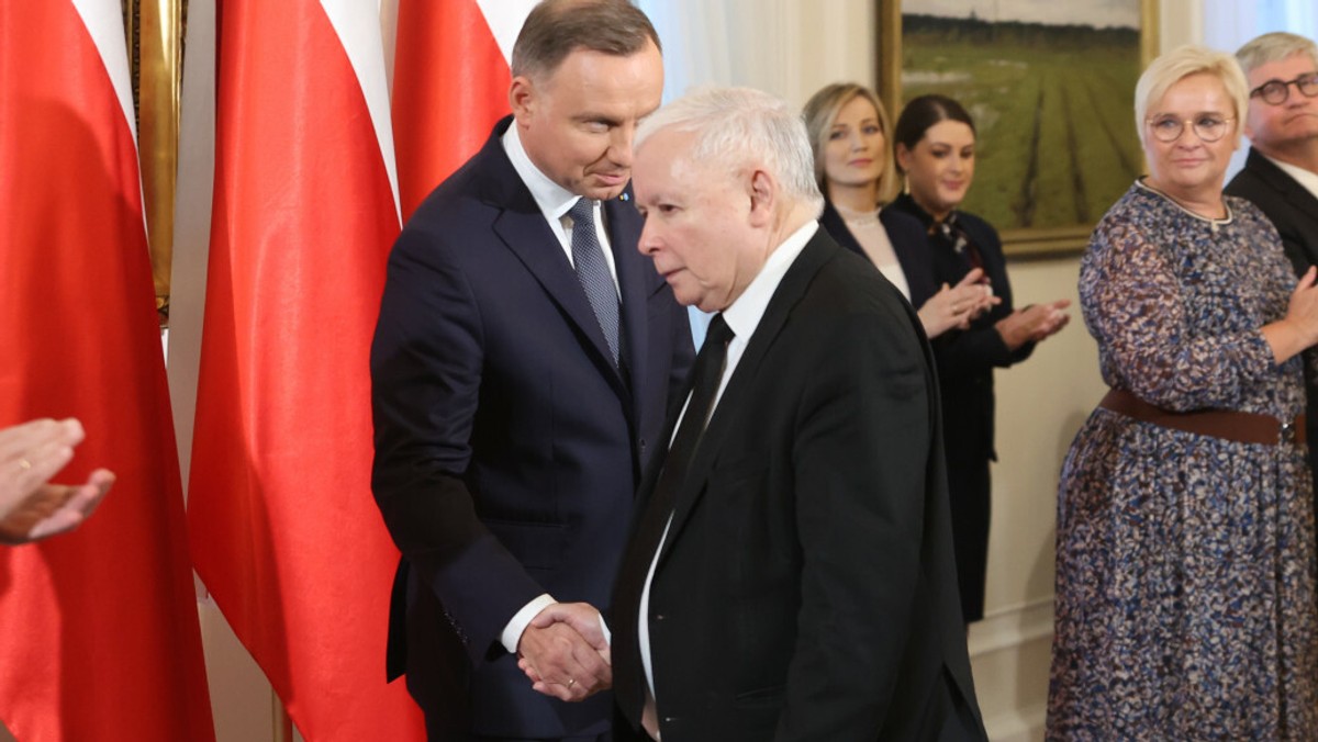 Prezydent Andrzej Duda i prezes PiS Jarosław Kaczyński