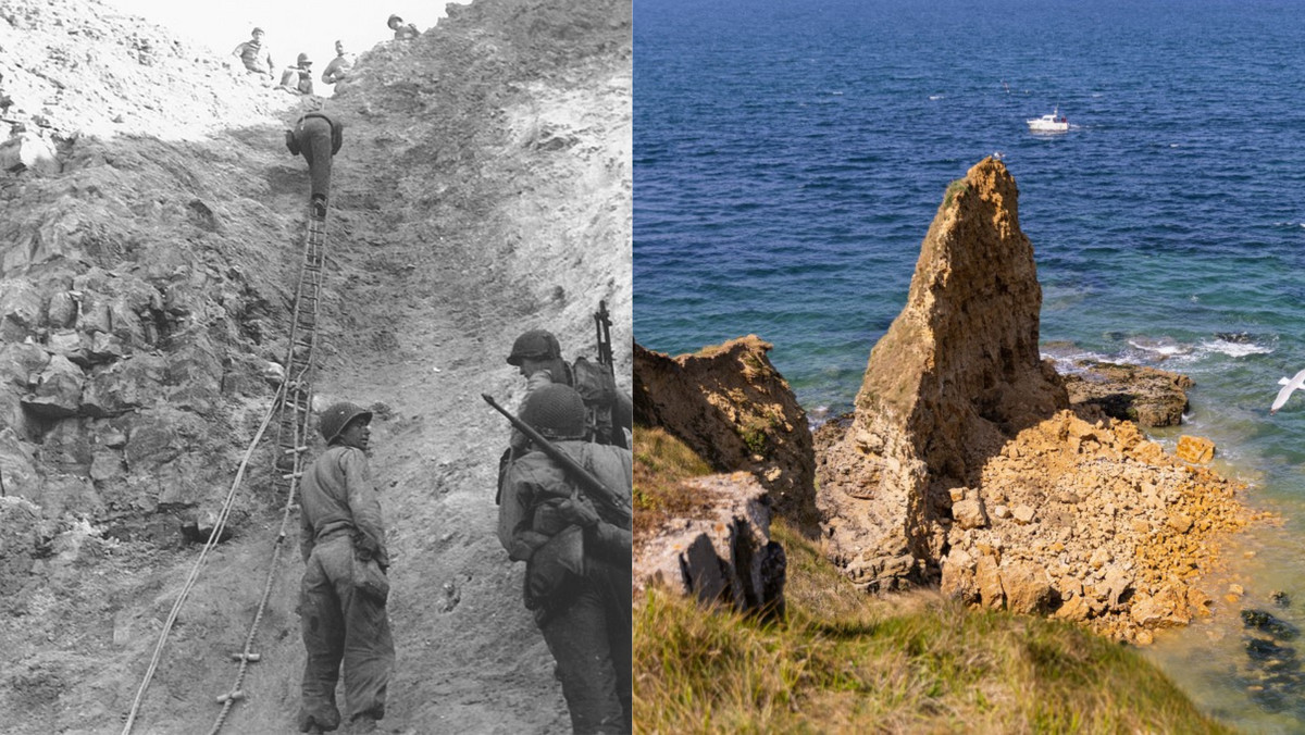 Zawaliły się klify Pointe du Hoc w Normandii szturmowane podczas D-Day