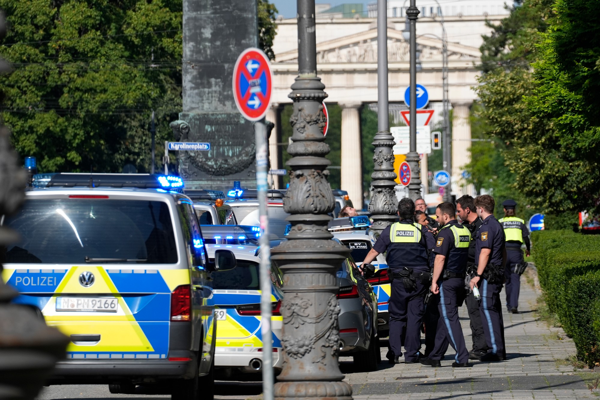Policajný zásah po streľbe v Mníchove.