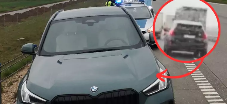 Kierowca BMW zatrzymany na A1. Zdradził go "trop węża"