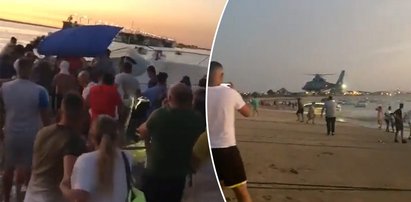 Łódź handlarza narkotyków rozbiła się na plaży. Wtedy do akcji wkroczyli... plażowicze [WIDEO]