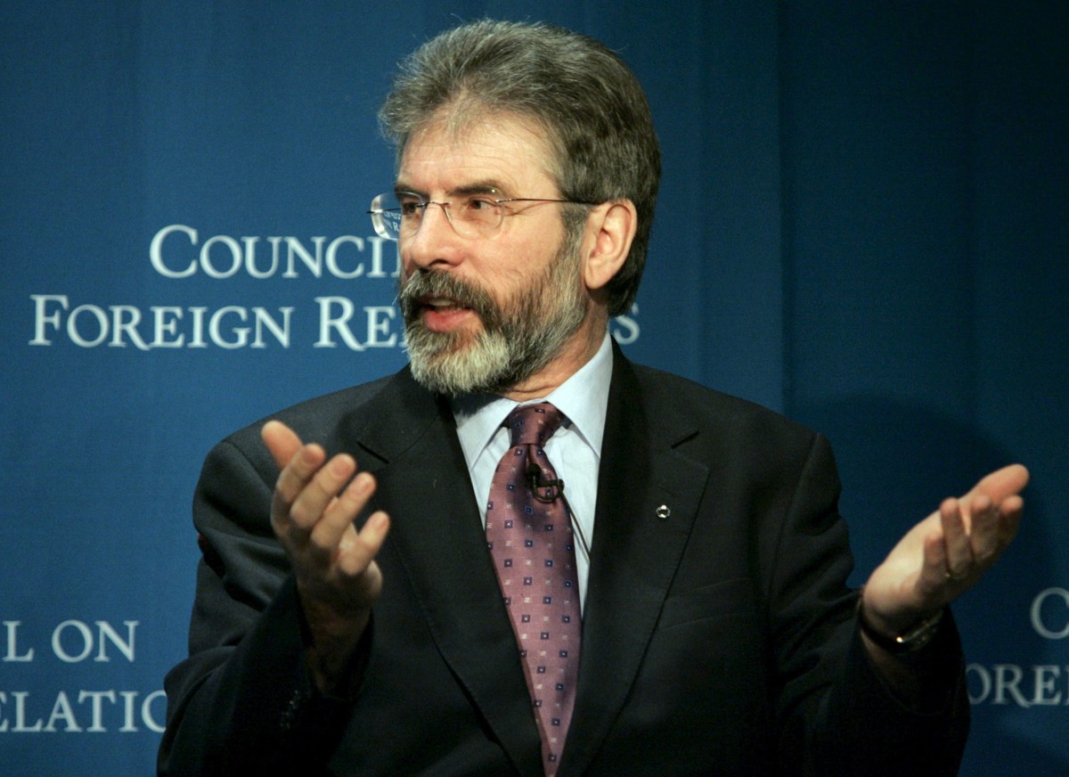 Gerry Adams, lider Sinn Feinn, politycznego skrzydła IRA