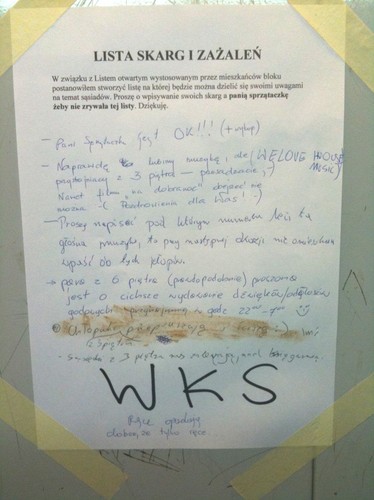 Ogłoszenie sąsiedzkie