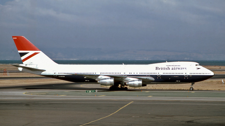 Lot BA9 British Airways 24 czerwca 1982, cztery silniki zepsuły się