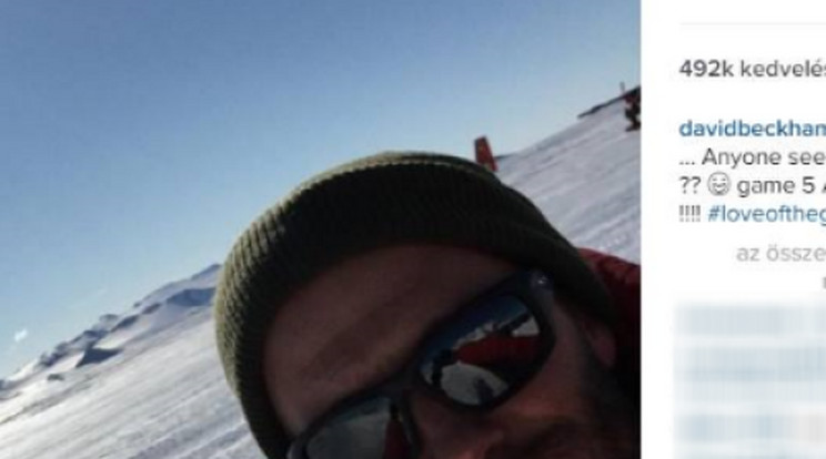 Lenyűgöző! Beckham az Antarktiszon focizott – Fotó!