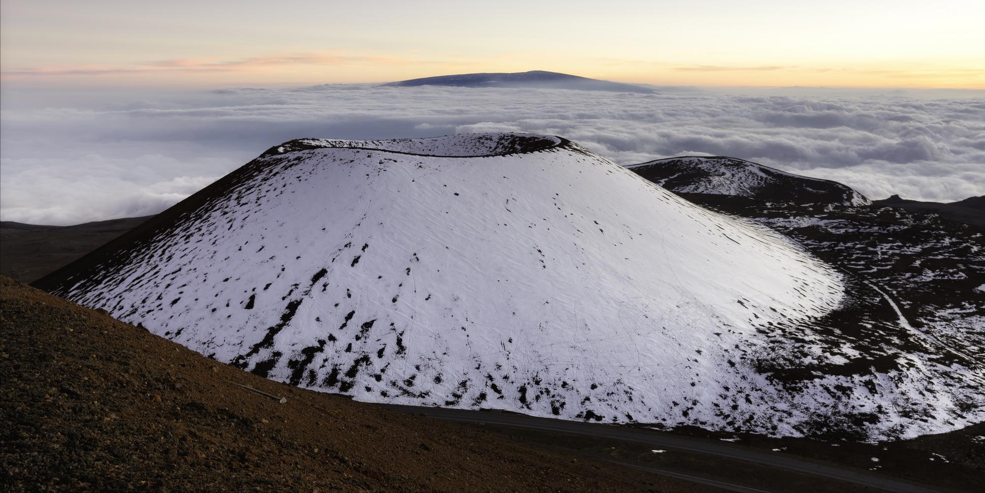 Kráter na sopke Mauna Kea