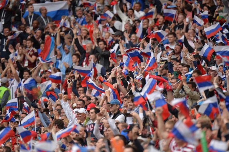 Euforia w Rosji po meczu otwarcia