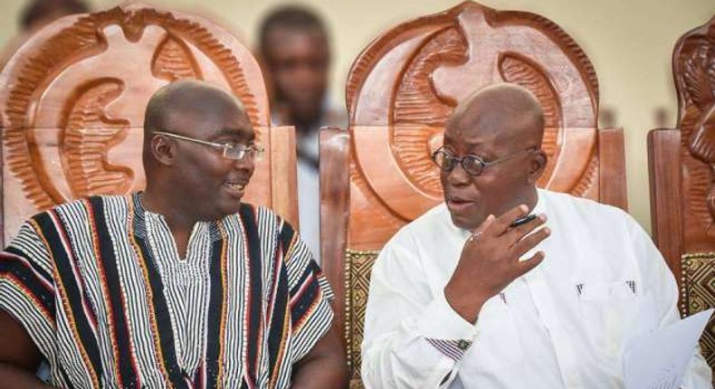 President Nana Addo Dankwa Akufo-Addo with Vice President Dr. Mahamudu Bawumia