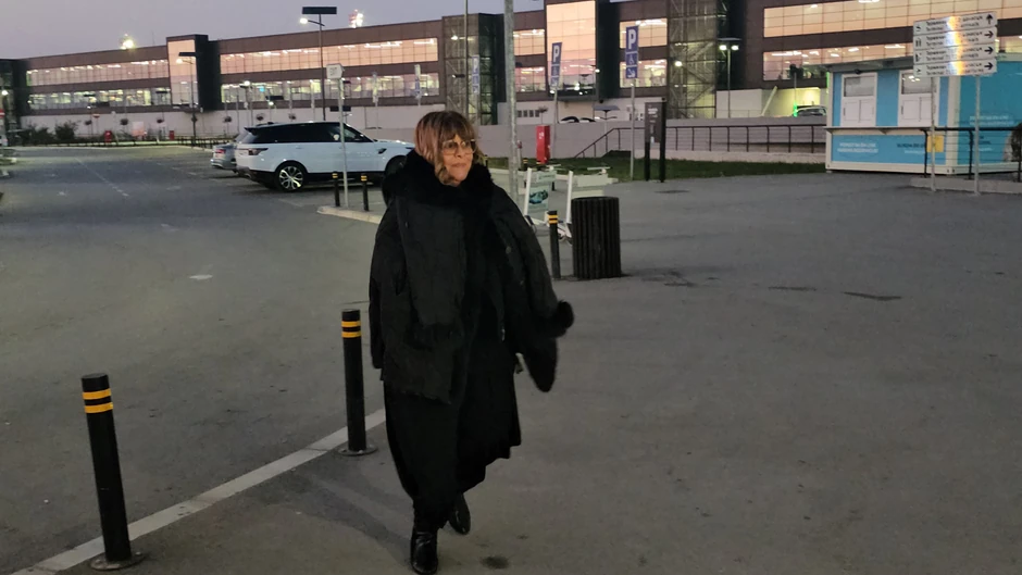 Vesna Čipčić na aerodromu