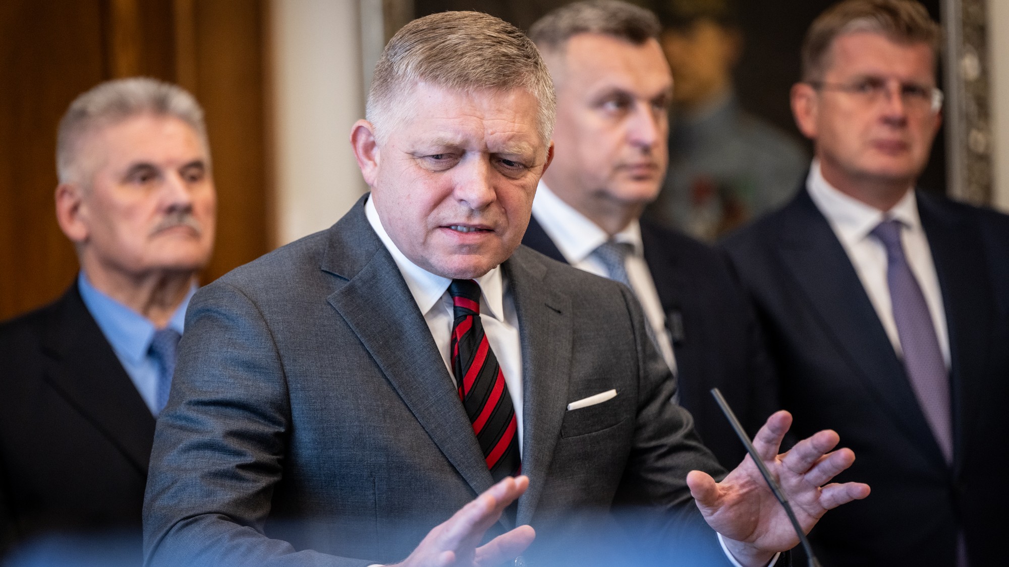 TK predstavitelov vládnej koalície po schvalovaní štátneho rozpočtu na rok 2026 22.10.2025