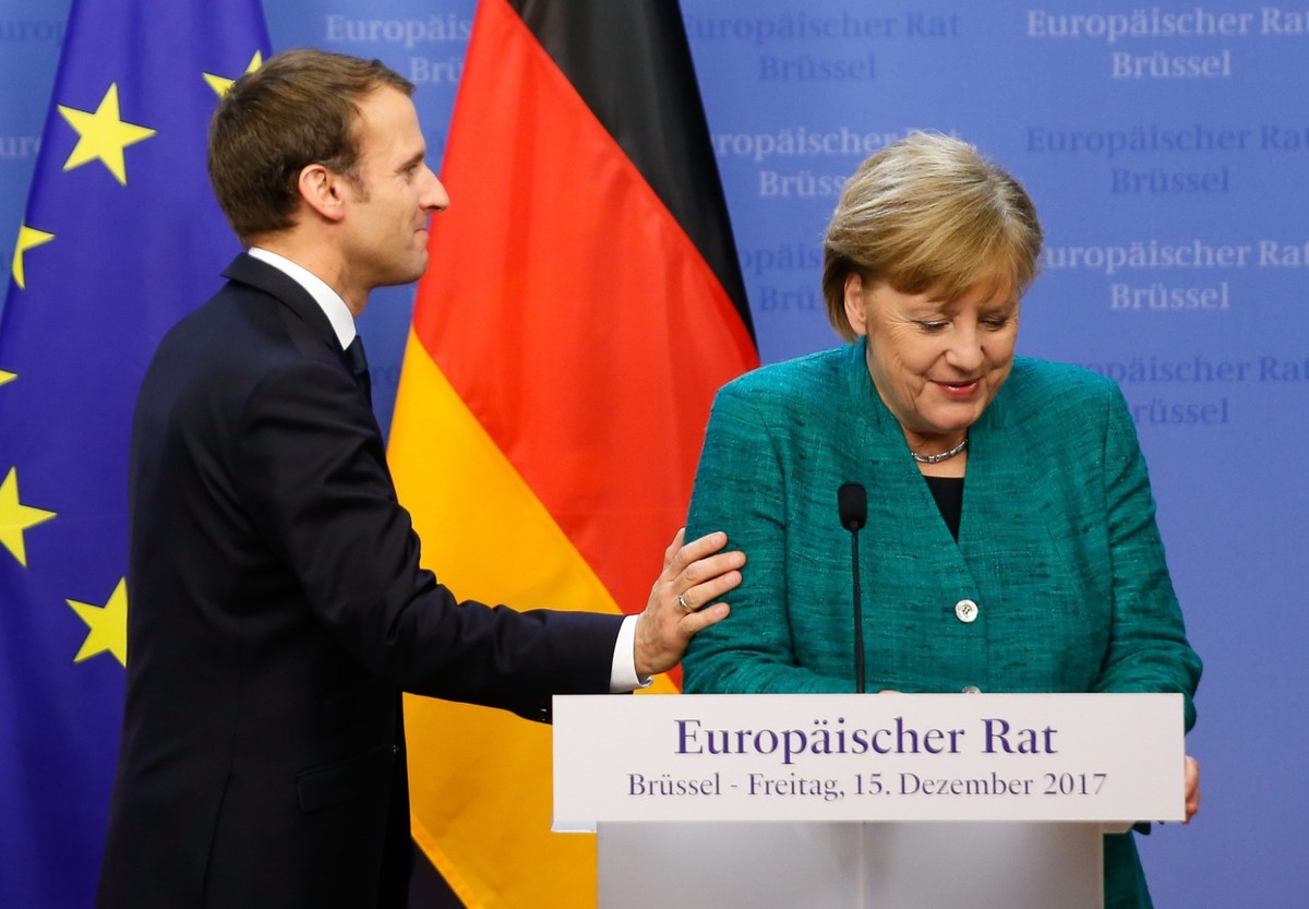 Angela Merkel, Emmanuel Macron
