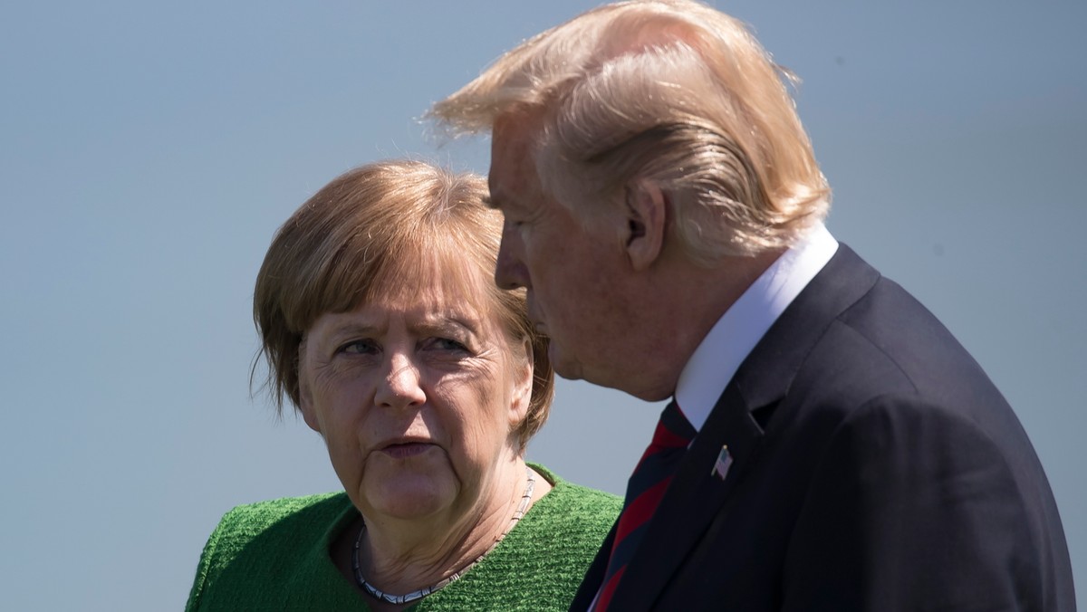 Prezydent Donald Trump i kanclerz Angela Merkel rozmawiali o sytuacji w Syrii 