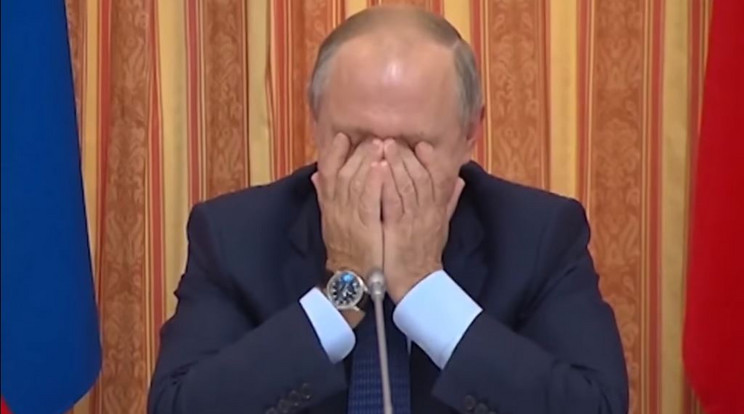 Putyin nem bírta nevetés nélkül