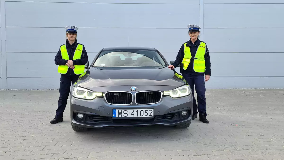 Przybędzie mocnych nieoznakowanych radiowozów jak widoczne na zdjęciu BMW drogówki z Siedlec