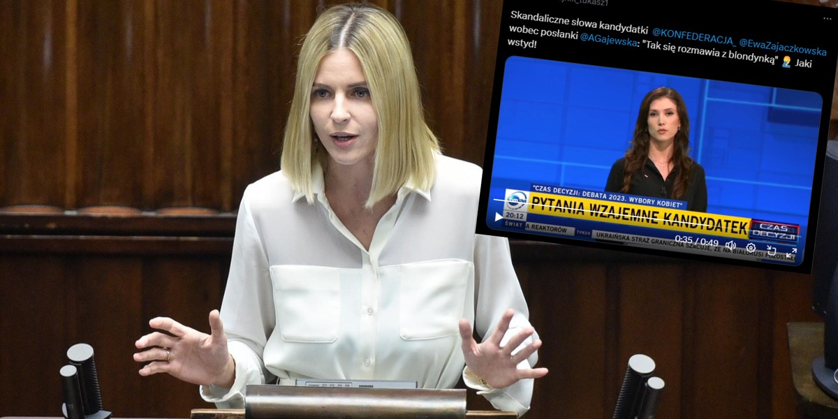 Posłanka Aleksandra Gajewska starła się z polityczką Konfederacji