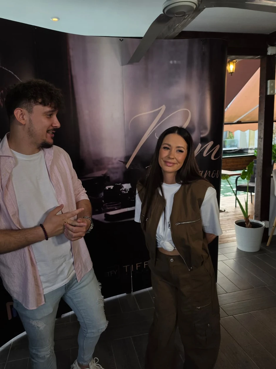 Aleksandra Bursać sa mužem 