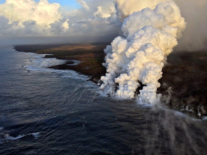 Erupcję wulkanu Kilauea