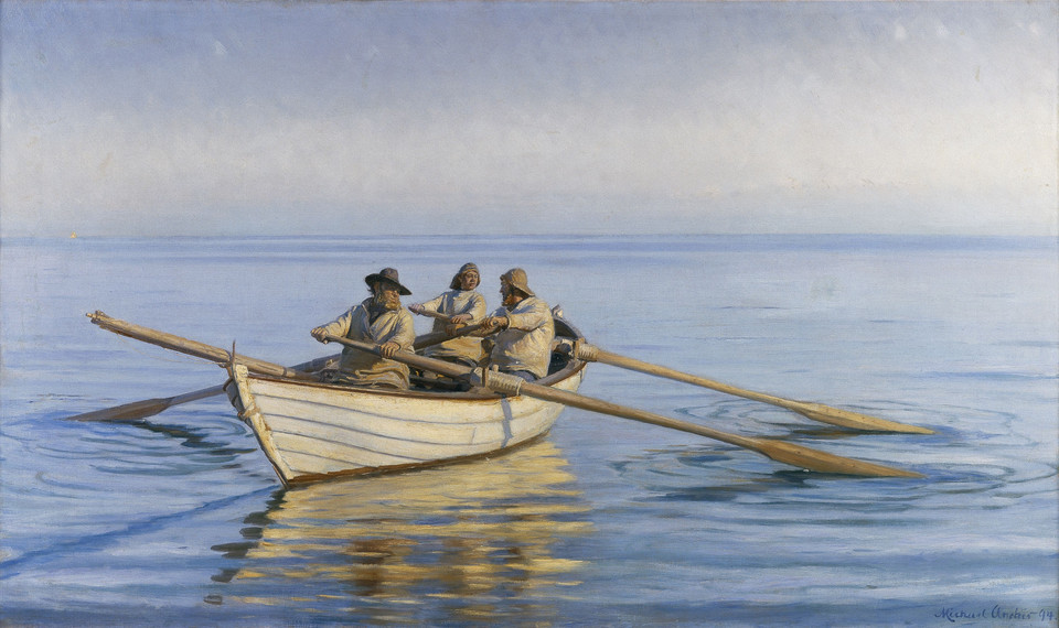 Michael Ancher - "Letni dzień na morzu" (1894) 