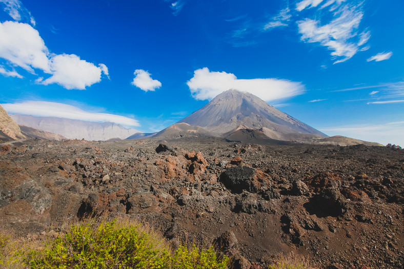 Pico do Fogo, wulkan na wyspie Fogo na wyspach Cabo Verde, Wyspy Zielonego Przylądka, Afryka