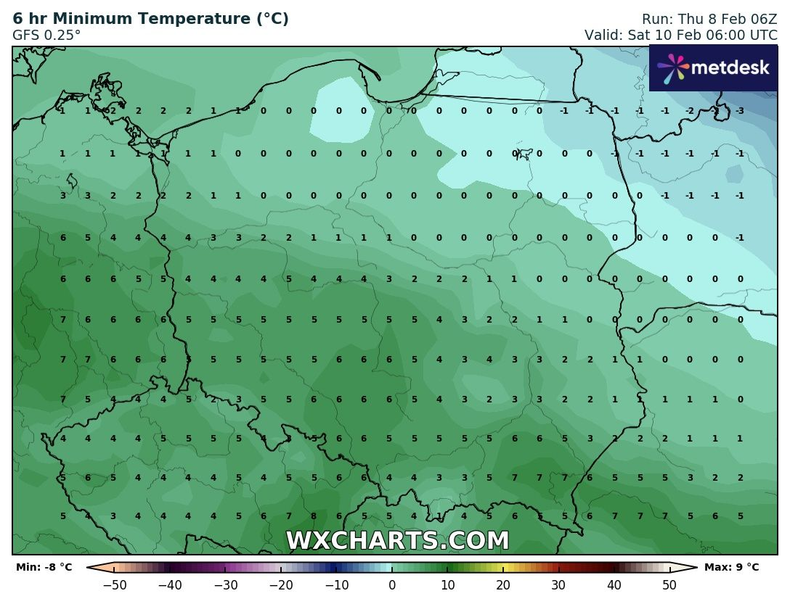 Nad Polską utrzyma się dość duża różnica temperatury