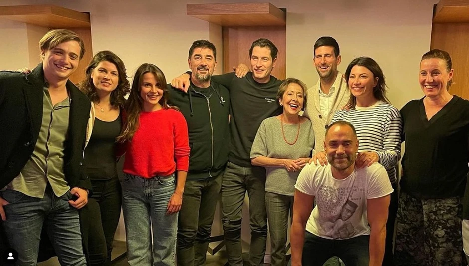 Novak Đoković sa glumcima