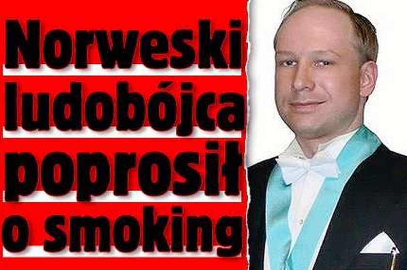 Norweski ludobójca poprosił o smoking