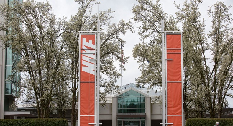 Nike world headquarters in Beaverton, Oregon.