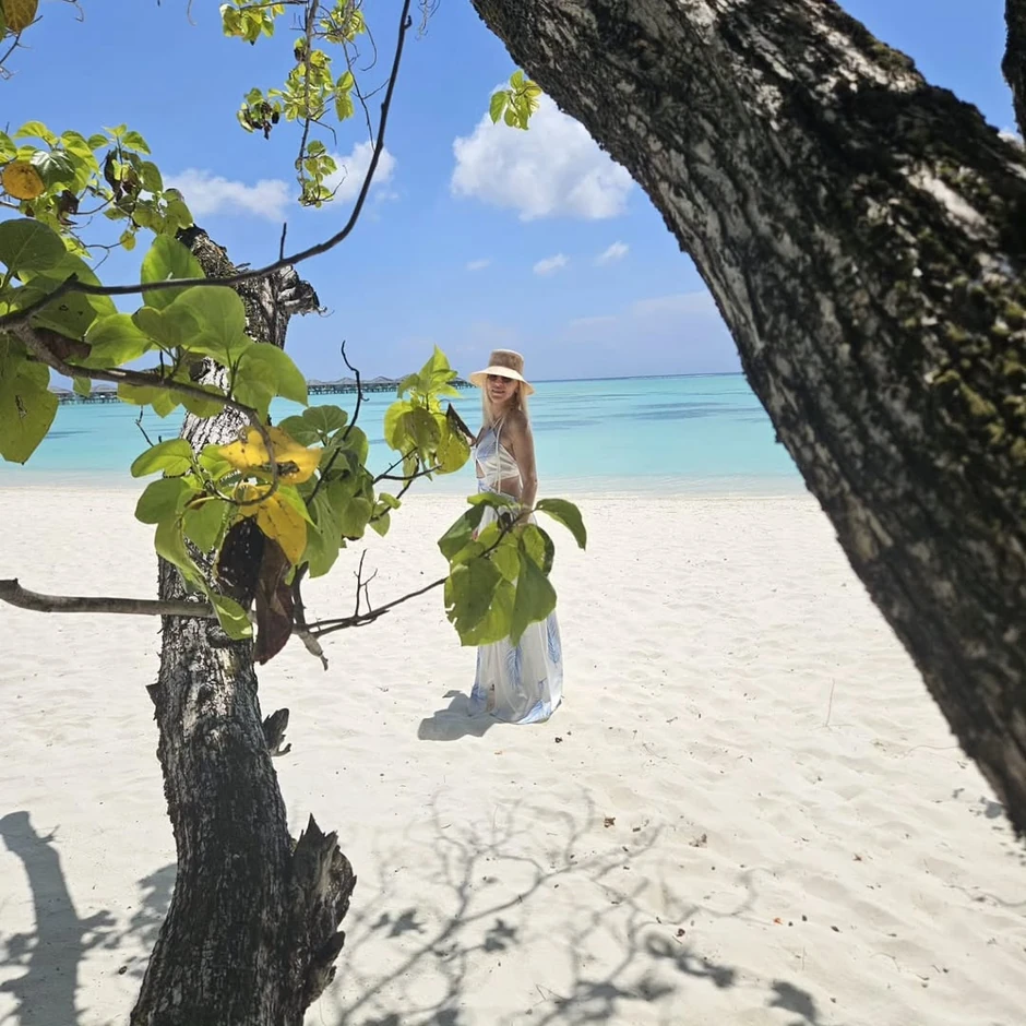 Irina Vukotić na Maldivima