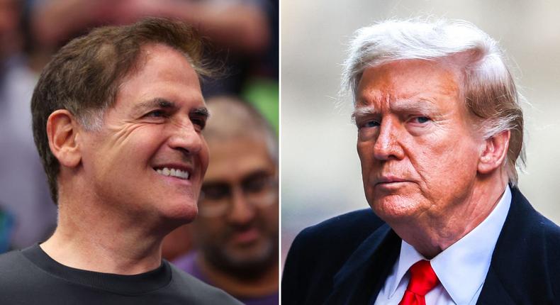 Billionaire Mark Cuban said he would vote for Joe Biden over Donald Trump in part because Trump had such a high turnover rate during his administration.Michael Reaves/Getty Images and Charly Triballeau/AFP via Getty Images