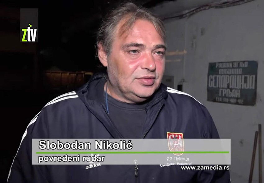 Slobodan Nikolić, rudar